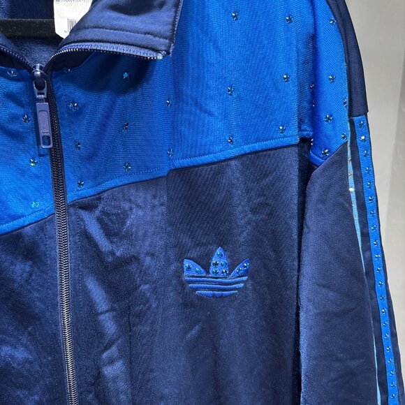 Adidas Originals Navy Blue Rhinestone Track Jacket – Men’s 2XL - Picture 3 of 7